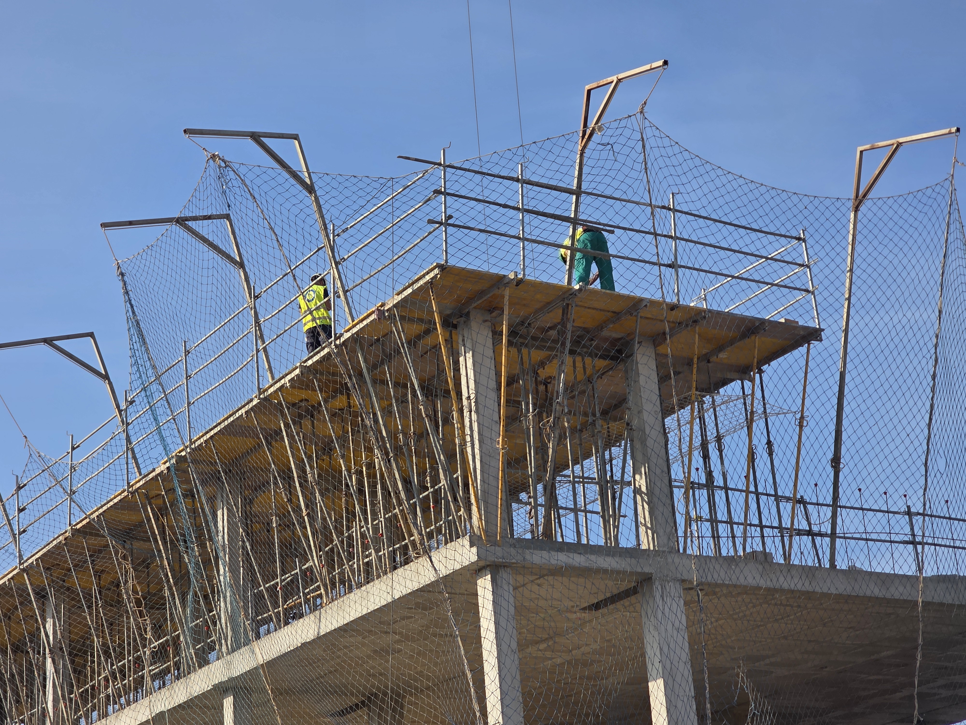 Construcción con medidas de seguridad